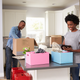 Using colored bins or markers to label boxes can help movers identify where everything goes, making unloading much faster.